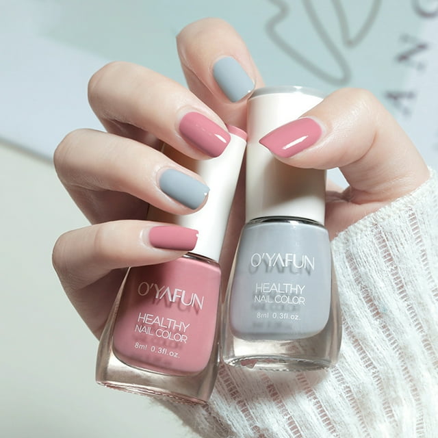 8ml Nail Polish Water-Based Quick Dry Multiple Colors Tearable Manicure Polish Gel for Female