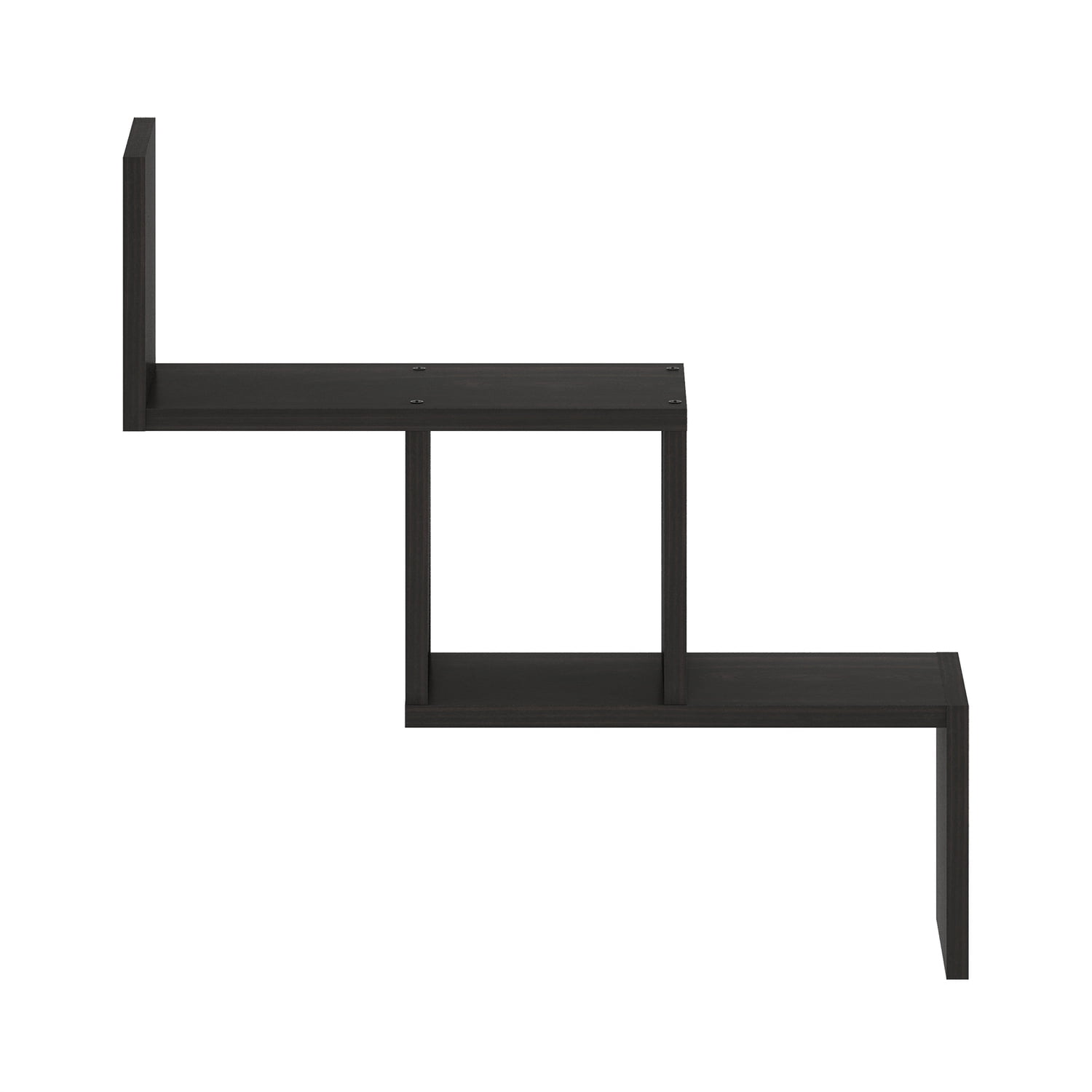 Furinno ROSSI Wall Mount Floating Ladder Shelf in Espresso