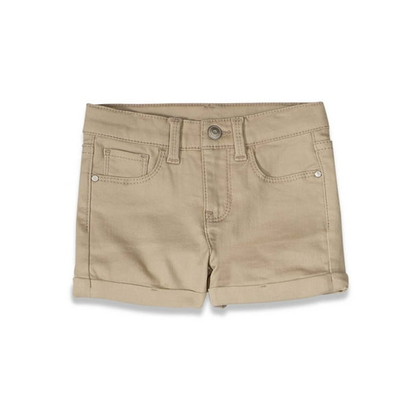 Wonder Nation Wonder Nation Toddler Girl Khaki Short Walmart Com Walmart Com