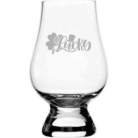 

Luck St Patrick s Day Etched 6.5oz Glencairn Whisky Glass