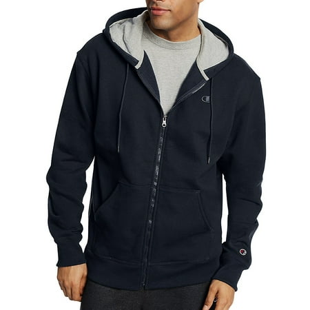 Men's Powerblend® Fleece Full Zip Jacket - Navy -