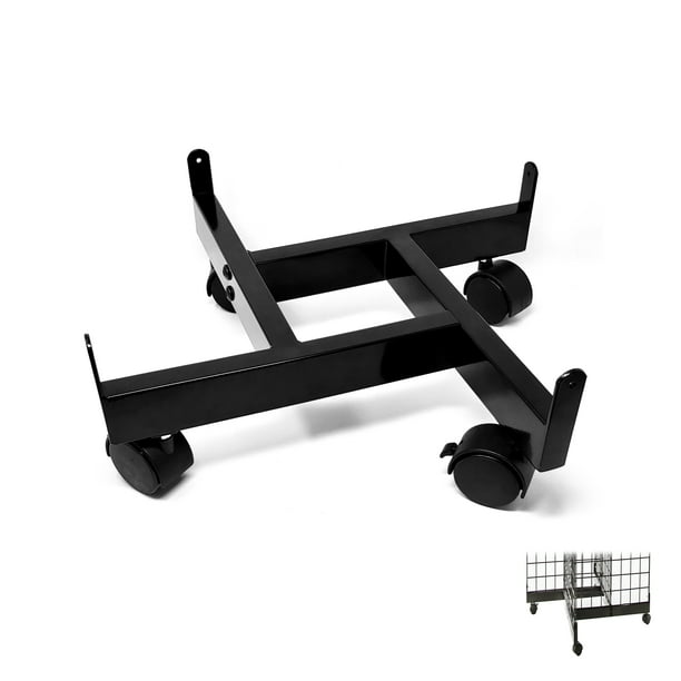 4 Way Gridwall Base Retail Merchandising Base With Wheels For 12 W Grid Panels Black 1 Unit Walmart Com Walmart Com