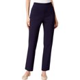 thumbnail image 1 of Alfred Dunner Womens High Rise Ankle Casual Trouser Pants, Blue, Petite, 6P, 1 of 2