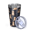 thumbnail image 2 of 16oz Tumblers Goldendoodle Dog Stainless Steel Vacuum Insulated Double Wall Travel Tumbler Cups Mug with Lid and Straw,Cleaning Brush for Coffee,Tea, 2 of 4