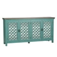 thumbnail image 2 of Kensington Blue 4 Door Accent Cabinet, 2 of 6