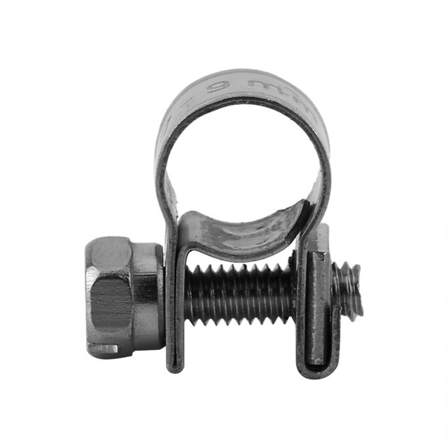 Abrazadera de la manguera de 10pcs, Abrazadera sanitaria del acero inoxidable del grado 304 mini(6-8Mm), Diámetros Ajustables, Hose Clamps para tuberías de agua, fontanería, automoción y aplicación me EOTVIA No