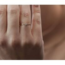 vylahjewellery Round Cut 1 CT Moissanite Diamond Ring 14K Yellow Gold Ring Affordable Engagement Ring