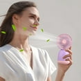 thumbnail image 7 of Fans That Blow Cold Air VibHome Handheld Fans Portable Fans Handheld Fans Children's Gift Cute Fans Suitable For Women's Gift USB Fans Long Life Large Wind Volume Small Fans, 7 of 7