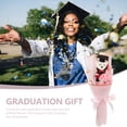 thumbnail image 3 of YSNOOWE Bouquet De Graduación Con Oso Decorativo En Flores Artificiales Color Rosa Para Y Regalo, 3 of 7