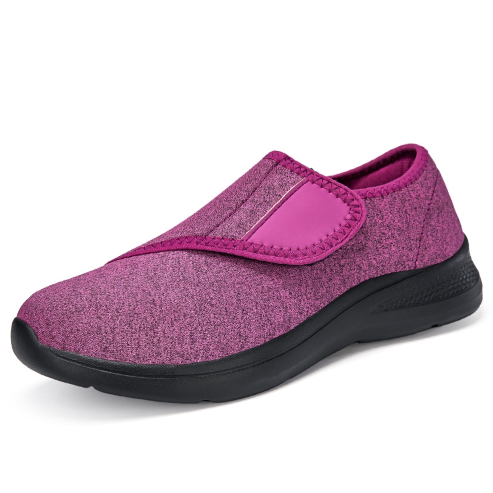 LASUDRAA Diabetic Shoes for Women Breathable Flat On Edema Lightweight Casual Walking Shoes