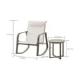 thumbnail image 6 of Mainstays Dashwood 3-Piece Steel Outdoor Rocker Chat Set, Cream, 6 of 11