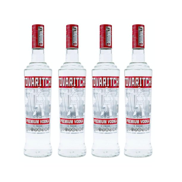 Pack de 4 Vodka Tovarich Premium 750 ml Tovarich Premium | Bodega ...