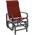 thumbnail image 1 of Outsunny Chaise Berçante Extérieure en Maille pour Porche, Jardin, Patio, Noir/rouge Vin, 1 of 10