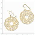 thumbnail image 2 of 14K Yellow Gold Fancy Lace Filigree Dangle Earrings, 2 of 5