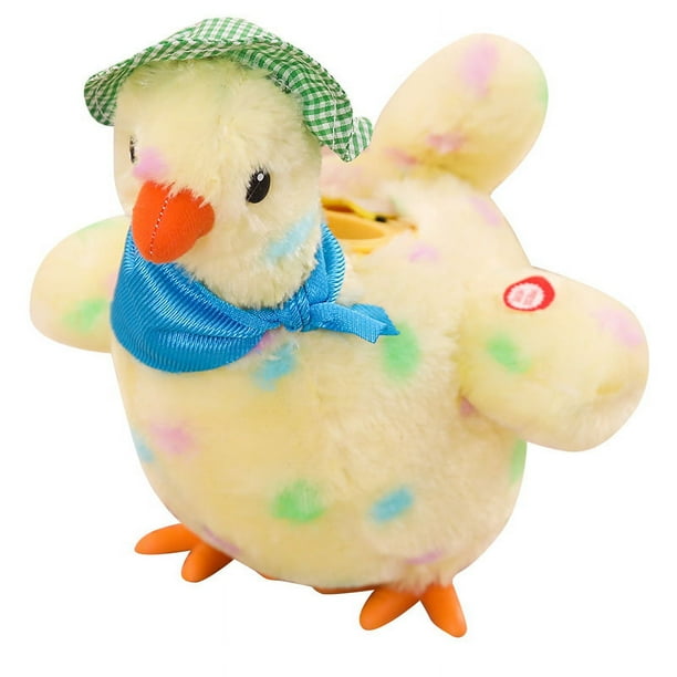 Peluche de peluche con dibujos animados de gallina, divertido pollo, 30 cm, relleno