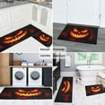 thumbnail image 6 of Halloween Kitchen Rug Set Of 2 Non Slip Kitchen Mats for Floor,Scary Night Halloween Horror Pumpkin Rug for Kitchen Floor for Bathroom,Room Door (47x17+30x17 Inches), 6 of 7