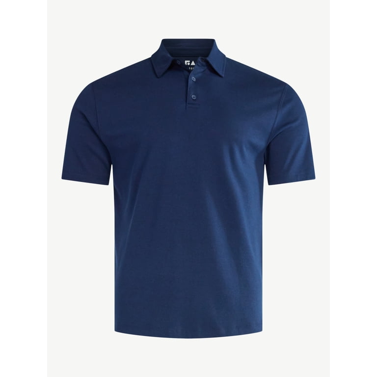 Free Assembly Men's Cotton Polo Shirt with Short Sleeves photo 5