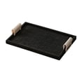 thumbnail image 4 of TISHITA Jewelry Storage Tray Cosmetic Sundries Plate for Countertop Dining Room Desk 30cmx20cmx2cm black, 4 of 8