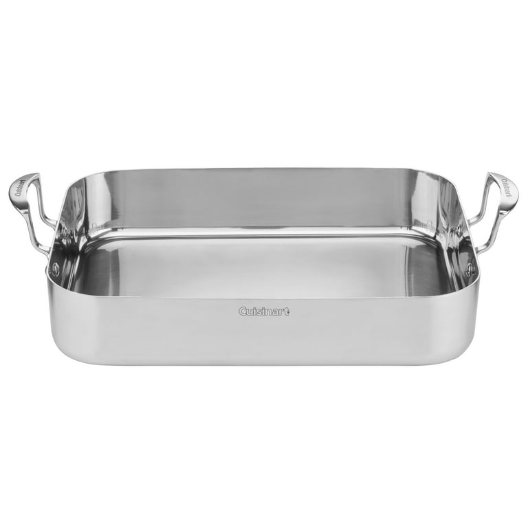 Cuisinart MCP11716BRP1 Multiclad Pro Triple Ply Stainless Cookware 16 Roasting  Pan with Rack 