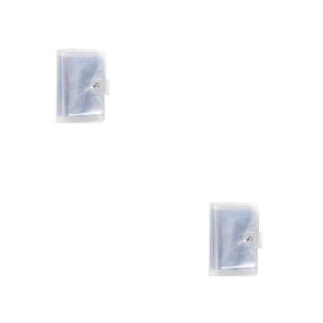 Naiovety Álbumes Mini Tarjetas Pequeñas Insertar Doble Cara Conmemorar Colección de Fotos Regalos Transparentes Lentejuelas Lindas Type2 NO2