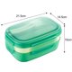 thumbnail image 2 of Fiambrera para adultos, 3 contenedores apilables para almuerzo tipo bento para adultos, diseño minimalista moderno con juego de utensilios, fiambrera a prueba de fugas para salir a cenar, trabajar,, 2 of 5