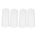 thumbnail image 3 of 4 piezas de cubiertas cilíndricas de vidrio transparente para velas artesanales, 3 of 8