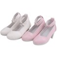 thumbnail image 2 of Chaussures de Poupée Mode Couleur Unie Mini Chaussures Poupée Talons Hauts Accessoires de Poupée, 2 of 5