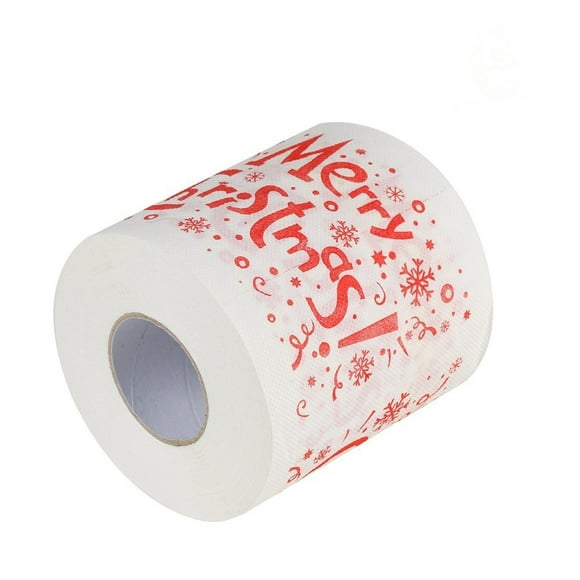 Dvkptbk Christmas Toilet Paper Rolls Maison Santa Claus Bain Rouleau de Toilette Papier de Noël Fournitures Décor de Noël Tissu C Christmas Decorations sur l'Autorisation