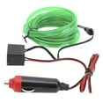 thumbnail image 3 of Éclairage Intérieur de Voiture 3 Mètres Bande LED Auto Allume-Cigare Tube Fil Néon Vert Clair, 3 of 14