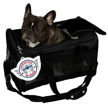 Sherpa Original Deluxe Travel Pet Carrier, Airline Approved - Black, Large