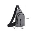thumbnail image 5 of Strap Bag Crossbody Backpack With USB Hole With Headphone Hole Strap Backpack Hiking Backpack Multipurpose Crossbody Chest Bag, 5 of 6