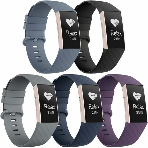 Recoppa 5 Pack Compatible with Fitbit Charge 3 Bands for Women Men ...