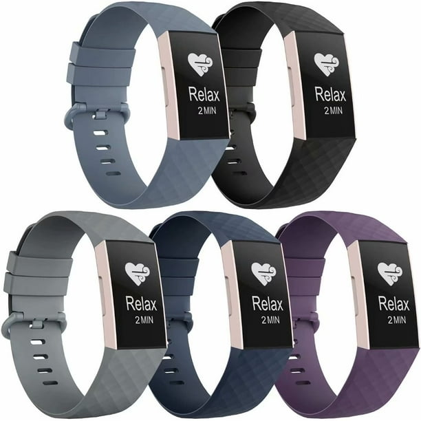Recoppa 5 Pack Compatible with Fitbit Charge 3 Bands for Women Men
