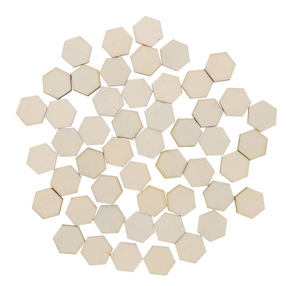 Paquete De 100pcs HEXAGON Forma Craft Decoración De Adornos Etiquetas