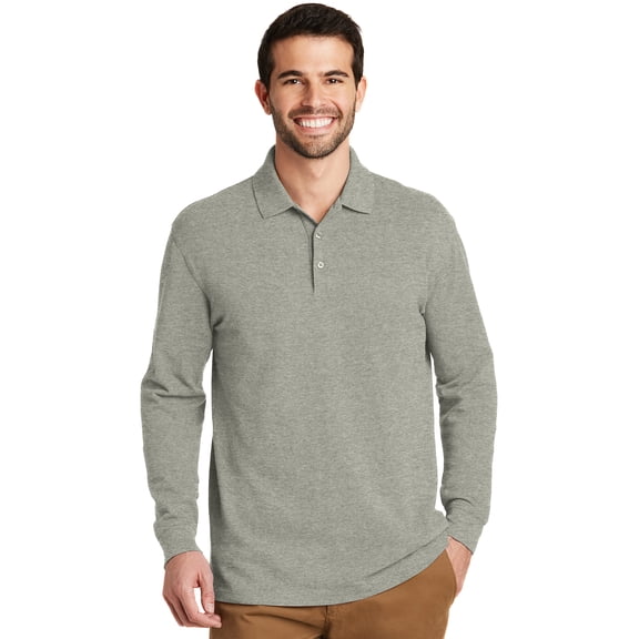 Port Authority Long Sleeve Solid Polo (Men's) 1 Pack
