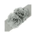 thumbnail image 2 of INSPIRE CHIC Women's Big Double-Flower Stretchy Belt, Elastic Wide Chunky Waistband Belts for Dress Up to 70cm/27.55" Grey, 2 of 6