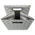 thumbnail image 2 of DII 11" Square Modern Polyester Cube Lattice Storage Bin in Gray, 2 of 4