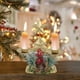 thumbnail image 1 of pstuiky Adorno navideño de ventana/escritorio con candelabro doble de hierro dorado, 1 of 6