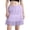 Purple, variant on Women Lace Trim Half Slip Skirt Elastic Y2k Floral Sheer Mini Skirt Ruffle Pleated Low Waist Underskirt
