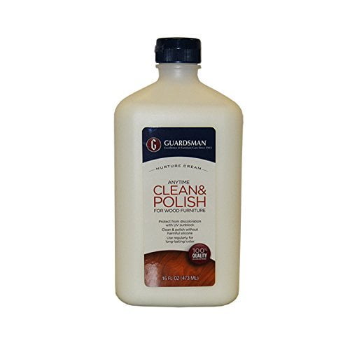 Guardsman Clean & Polish for Wood Furniture, Cream Polish 16 oz 461500