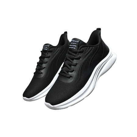 

Eloshman Men s Nonslip Lace Up Fashion Sneaker Jogging Low Top Sneakers Comfortable Striped Sport Shoe White 6