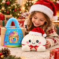thumbnail image 3 of Christmas Pincandy Funny Dumpling Plush Pillow,Cute Steamed Bun Squishy Stuffed Toy with Christmas Themed Design & Cute Steamer Gift Box,Soft Decompression Fidget for Anxiety Relief,Novelty Christmas, 3 of 7