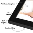 thumbnail image 6 of Americanflat 12x12 Picture Frame with Polished Plexiglass 5 Pack Galleria Collection Square Frames - Black, 6 of 7