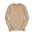 thumbnail image 1 of Hope & Henry Girls' Ruffle Rib Knit Sweater Top, 1 of 3