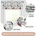 thumbnail image 2 of 2 Pack Valances Window Treatments, Watercolor Flowers and Birds Blackout Drapes Adjustable Curtain Valances for Windows Living Room Kitchen Over Sink, 18x52 Inch Rod Pocket Valances, 2 of 6