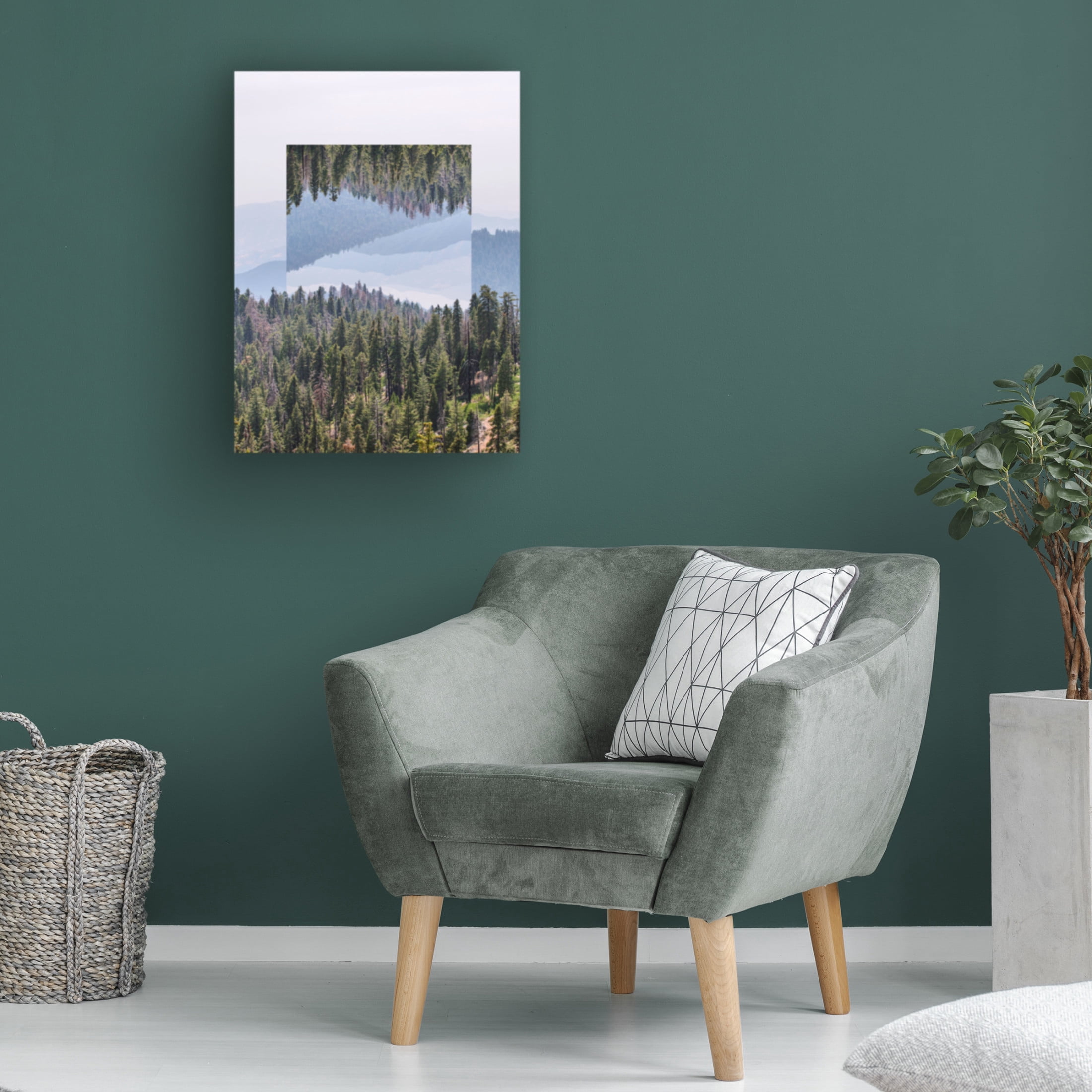 Trademark Fine Art Vision Studio Western Treetops V Canvas Wall Art