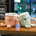 thumbnail image 4 of Green Coffee Mug Shaped Soft Plush Pillow Cushion Decor Kids Comfort Toy, 4 of 5