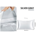 thumbnail image 5 of Unique Bargains 2-Pack Silk Pillowcase Eye Cover Set Gray King, 5 of 8