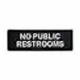 thumbnail image 3 of Thunder Group PLIS9335BK "No Public Restrooms" Information Sign with Symbols, 9 by 3-Inch, 3 of 4