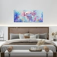 thumbnail image 4 of Hieng Boys Girls Cute Axolotl Canvas Wall Art for Living Room Bedroom Cartoon Salamander Picture Wall Decor Cherry Blossoms Wall Painting Posters Kids Kawaii Bathroom Wall Art Unframed, 4 of 6